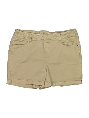Time and Tru Khaki Shorts (view 1)