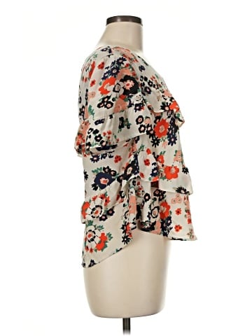 Joie 3/4 Sleeve Silk Top (view 1)