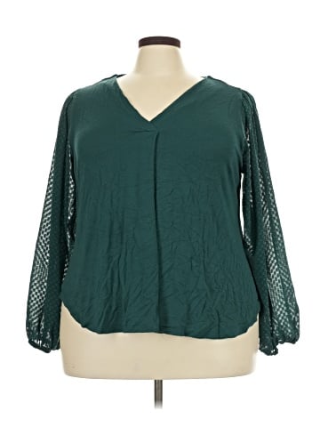 Lane Bryant Long Sleeve Blouse (view 1)