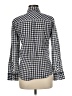 Draper James 100% Cotton Checkered-gingham Blue Long Sleeve Button-Down Shirt Size 6 - photo 2