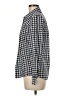 Draper James 100% Cotton Checkered-gingham Blue Long Sleeve Button-Down Shirt Size 6 - photo 5