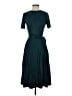 Ann Taylor 100% Polyester Teal Cocktail Dress Size 4 Petite - photo 1