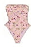 Pursuits, Ltd. Floral Pink One Piece Swimsuit Size 6 - photo 1