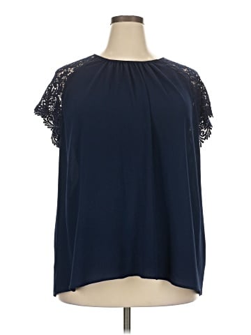 Roz & Ali Short Sleeve Blouse (view 1)