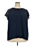 Roz & Ali Blue Short Sleeve Blouse Size 3X - photo 1