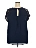 Roz & Ali Blue Short Sleeve Blouse Size 3X - photo 2