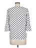 Green Envelope Polka Dots White 3/4 Sleeve Top Size M - photo 2
