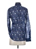 Hartford 100% Cotton Paisley Blue Long Sleeve Blouse Size (2) - photo 2