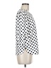 Green Envelope Polka Dots White 3/4 Sleeve Top Size M - photo 4