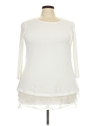 Nina Leonard 3/4 Sleeve Top (view 1)