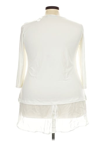 Nina Leonard 3/4 Sleeve Top (view 2)