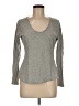 J.Crew 100% Cotton Gray Long Sleeve Top Size M - photo 1