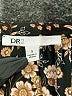 DR2 100% Polyester Floral Black Short Sleeve Blouse Size S - photo 7