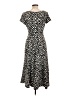 Perceptions Polka Dots Black Casual Dress Size L - photo 2
