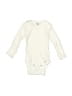 Gerber Organic 100% Cotton Solid Ivory Long Sleeve Onesie Size 0-3 mo - photo 1