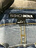 Fashion Nova Stripes Blue Jeans Size 7 - photo 4