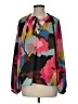 Crosby 100% Polyester Color Block Black Long Sleeve Blouse Size S - photo 1