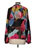 Crosby 100% Polyester Color Block Black Long Sleeve Blouse Size S - photo 2