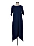 Cuddl Duds Solid Blue Casual Dress Size S - photo 1