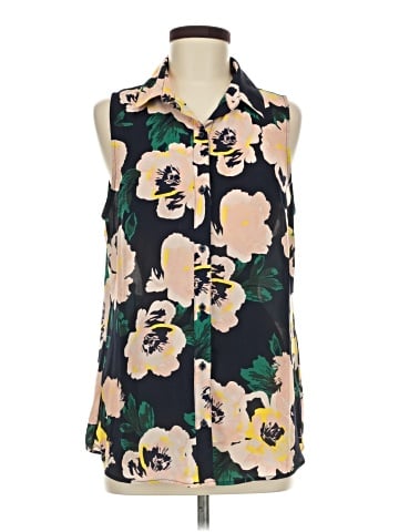 Banana Republic Factory Store Sleeveless Button-Down Shirt (view 1)