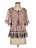 Knox Rose 100% Polyester Pink Short Sleeve Blouse Size S - photo 1