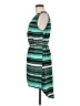 Ezra 100% Polyester Print Teal Casual Dress Size M - photo 5