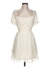 Francesca's 100% Polyester Ivory Cocktail Dress Size L - photo 1
