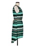 Ezra 100% Polyester Print Teal Casual Dress Size M - photo 4