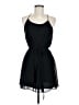 Naked Zebra 100% Polyester Solid Black Cocktail Dress Size M - photo 1