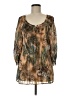 Avenue Brown 3/4 Sleeve Blouse Size M (estimated) - photo 1