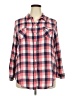 Old Navy 100% Cotton Plaid Pink Long Sleeve Button-Down Shirt Size XXL - photo 1