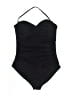 LOFT Beach Solid Black One Piece Swimsuit Size 16 - photo 1