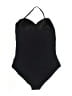 LOFT Beach Solid Black One Piece Swimsuit Size 16 - photo 2