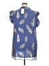 Emily Lovelock Blue Sleeveless Blouse Size 3X - photo 2