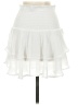 Shein 100% Polyester Solid White Ivory Casual Skirt Size 4 - photo 2