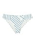 Cupshe 100% Polyester Stripes Ivory Swimsuit Bottoms Size XL - photo 1