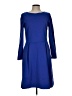 Boden Solid Blue Casual Dress Size 10 - photo 1