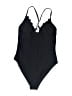 Unbranded Solid Black One Piece Swimsuit Size 00 (estimated) - photo 2