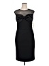 Eliza J Solid Black Cocktail Dress Size 14 - photo 1