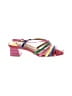 J. Renee Color Block Multi Color Pink Sandals Size 9 - photo 1