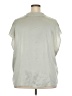 Vince. 100% Silk Silver Short Sleeve Silk Top Size 3X - photo 2