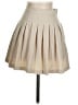 Pull&Bear Solid Tan Formal Skirt Size S - photo 1