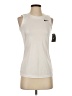 Nike 100% Polyester White Sleeveless Top Size XS - photo 1