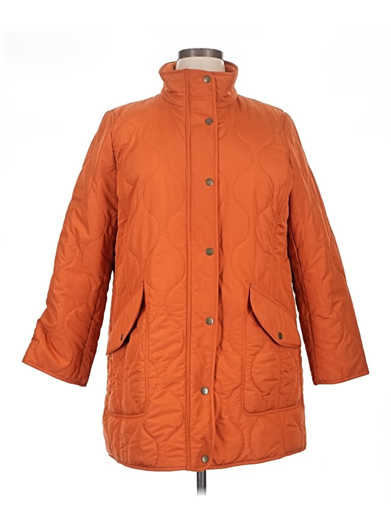 Pre-owned Talbots Coat In Orange