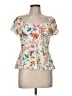 Torrid 100% Rayon Ivory Short Sleeve Blouse Size Med Plus (00) - photo 1