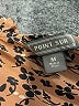 Point Sur 100% Silk Animal Print Brown Long Sleeve Silk Top Size M - photo 7