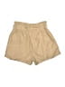 Missguided 100% Polyester Solid Tan Khaki Shorts Size 8 - photo 2