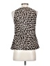 Ann Taylor Animal Print Brown Black Sleeveless Blouse Size 4 - photo 2