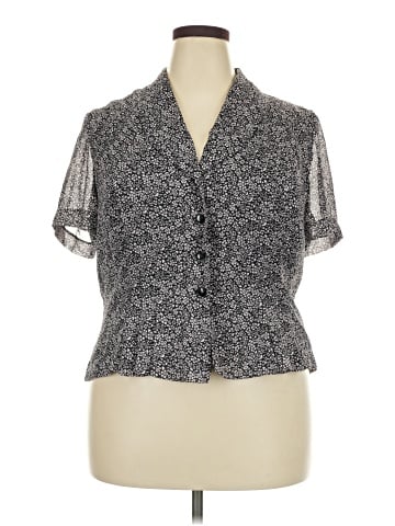 Danny & Nicole Short Sleeve Blouse (view 1)