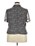 Danny & Nicole 100% Polyester Gray Short Sleeve Blouse Size 18 - photo 2
